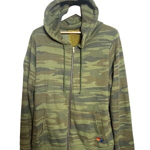 Aviator Nation Gray Textured Garment